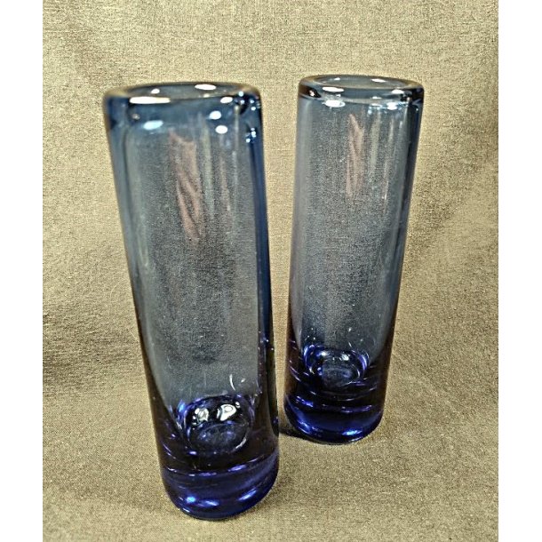 Bl� Holmegaard cylinder vase