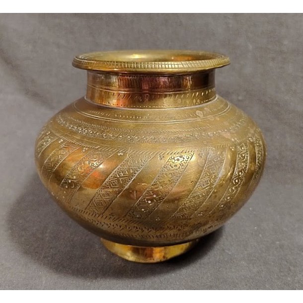 Antik indisk messing vase