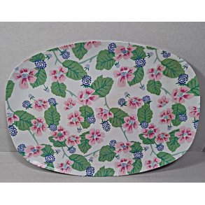 Rice bakke med blomster