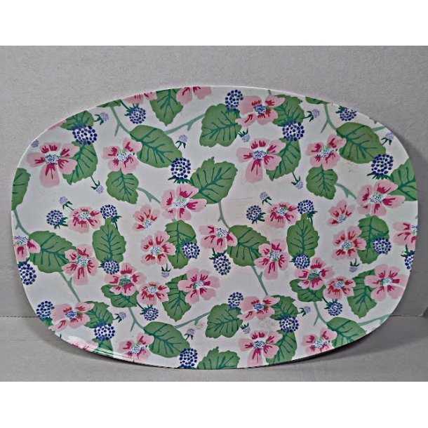 Rice bakke med blomster