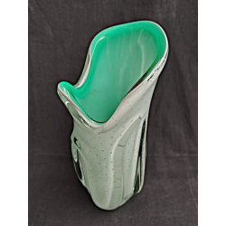 Svensk mintgr�n vintage glasvase