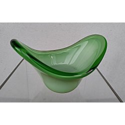 Limegr�n vintage glassk�l