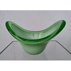 Limegr�n vintage glassk�l