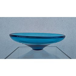 Turkis vintage glasfad