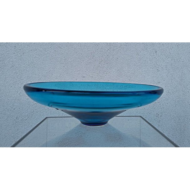 Turkis vintage glasfad