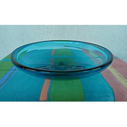 Turkis vintage glasfad