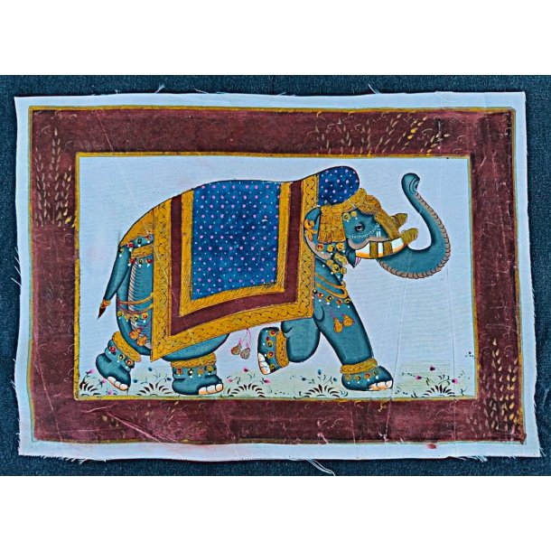 Indisk elefant p� silke