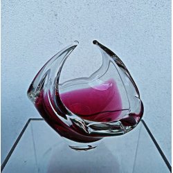 Pink / rosa Flygsfors Coquille glassk�l