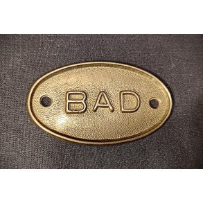 Vintage d�rskilt af messing: BAD