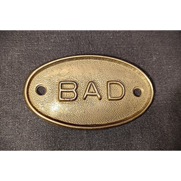 Vintage d�rskilt af messing: BAD