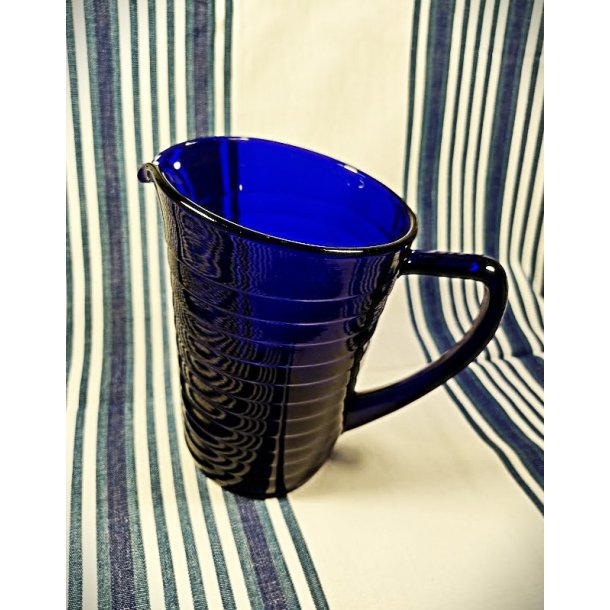 M�rkebl� Broks� vintage glaskande