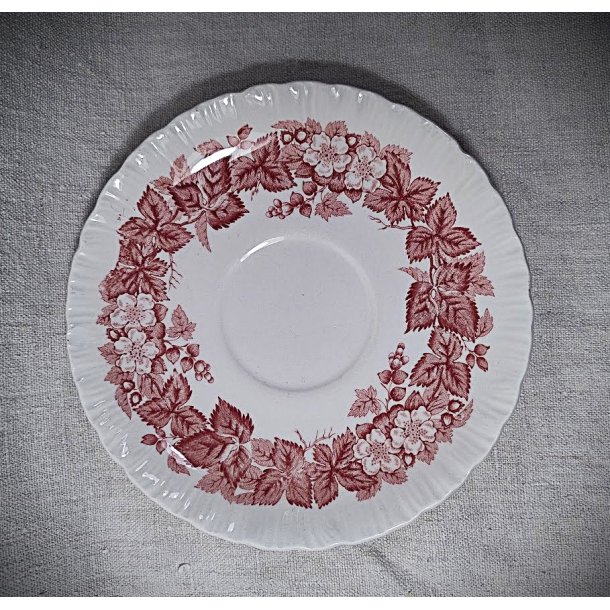 R�d engelsk Wedgwood fajance underkop