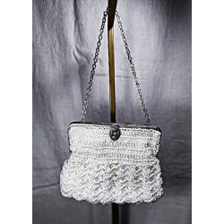 Hvid clutch / selskabstaske
