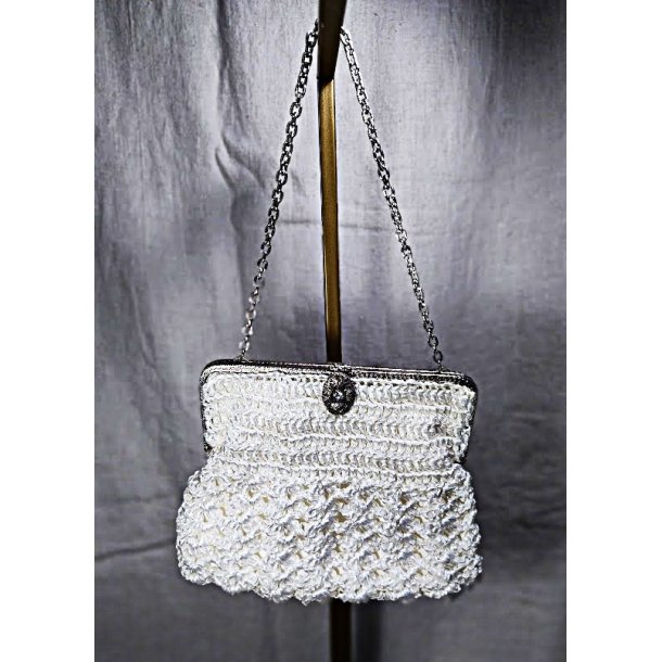 Hvid clutch / selskabstaske