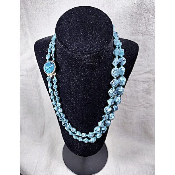 Turkis vintage halsk�de