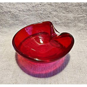 Rubinr�d vintage glassk�l