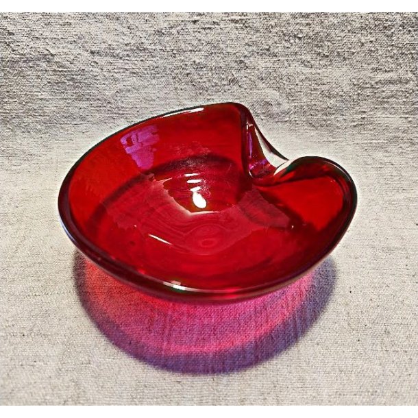 Rubinr�d vintage glassk�l