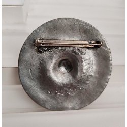 Viking design tin broche