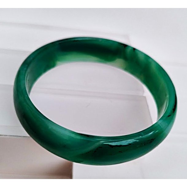 Gr�n agat armb�nd / armring