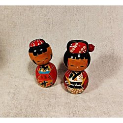 Japanske Kokeshi vintage dukker