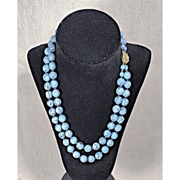 Turkis vintage sten halsk�de