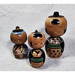 Japanske Kokeshi vintage dukker