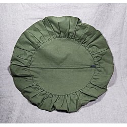 Vintage broderi pudebetr�k med r�de roser