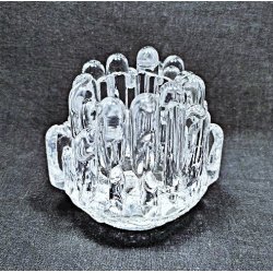 Kosta Boda Polar glas fyrfads- og lysestage