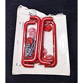 R�de vintage skuffegreb fra Ikea
