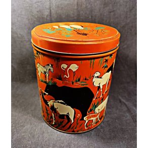R�d vintage kaged�se fra Zoologisk Have