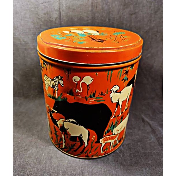 R�d vintage kaged�se fra Zoologisk Have