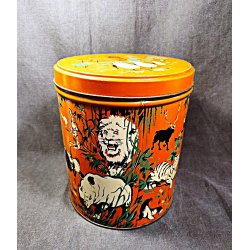 R�d vintage kaged�se fra Zoologisk Have