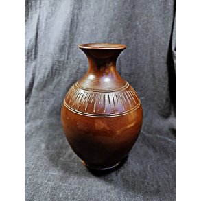 Saltglaseret H�gan�s keramikvase