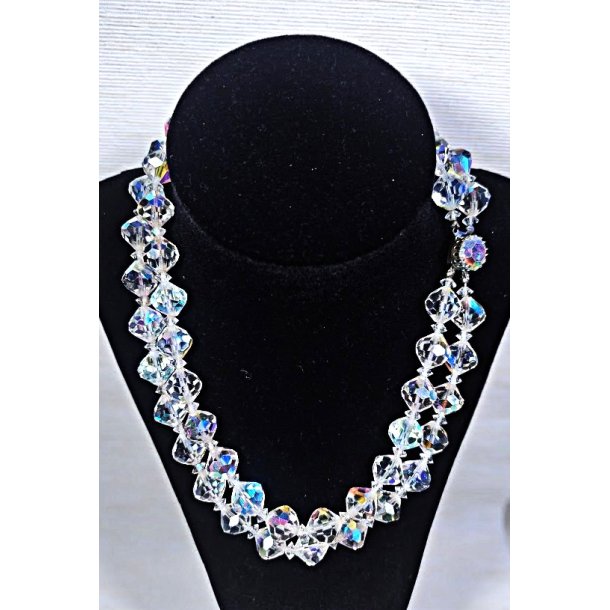 Dobbelt vintage krystalhalsk�de