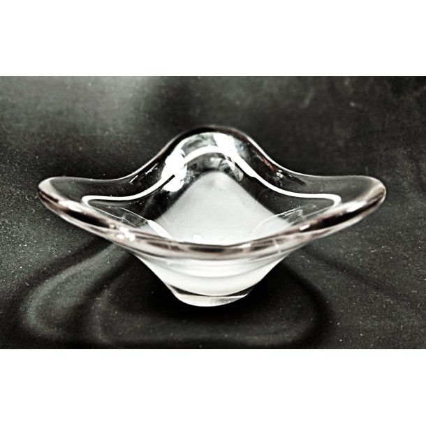 Hvid Flygsfors vintage glassk�l