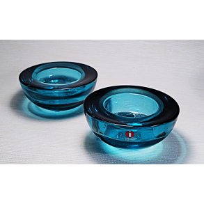 Gr�n / turkis Iittala Ballo fyrfadsstage