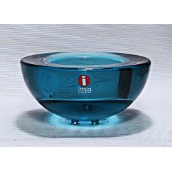 Gr�n / turkis Iittala Ballo fyrfadsstage