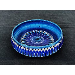 Koboltbl� Knabstrup Keramik vintagesk�l/-fad