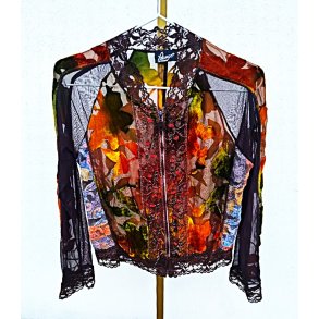 Etnisk vintage sweatshirt-cardigan