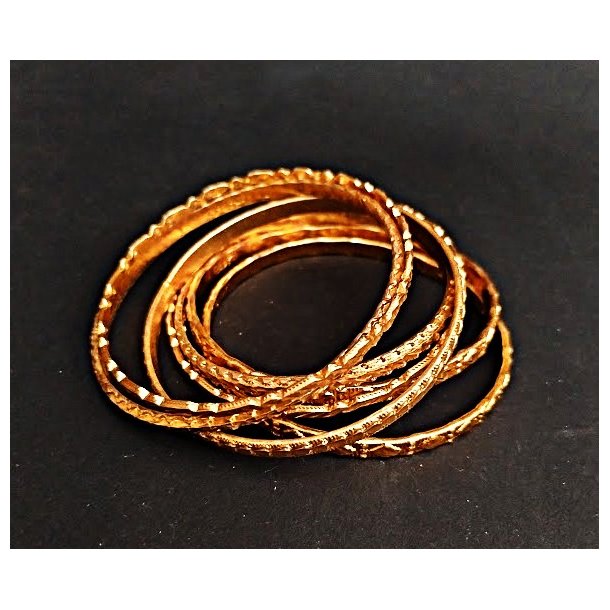 Forgyldte armringe / bangles