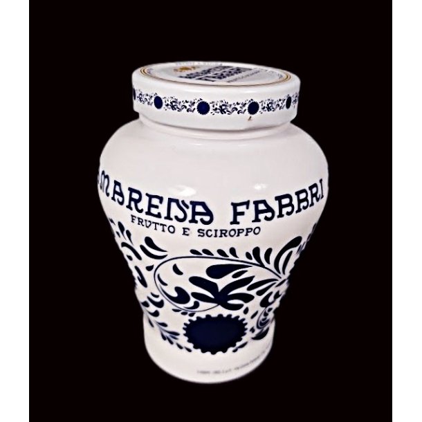 Amarena Fabbri opalineglas genbrugskrukke