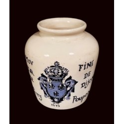 Fransk vintage keramik sennepskrukke