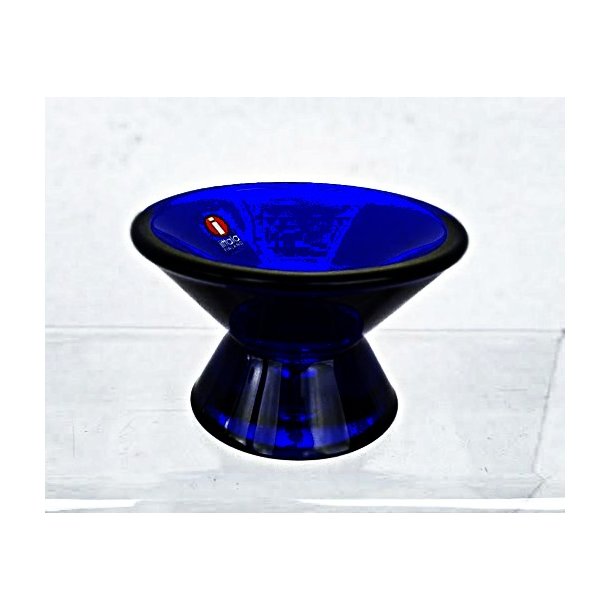 Koboltbl� Iittala Kartio lysestage