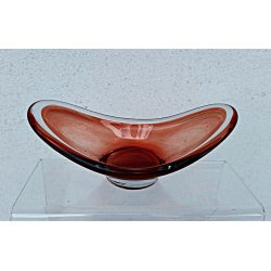 R�d svensk vintage glassk�l