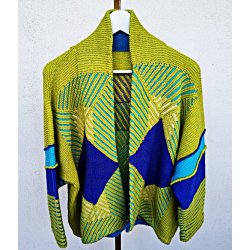 H�ndstrikket vintagedesign jakke / cardigan
