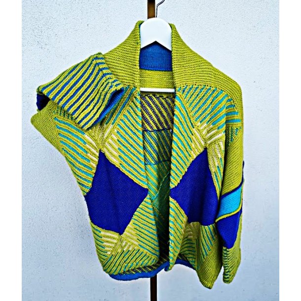 H�ndstrikket vintagedesign jakke / cardigan