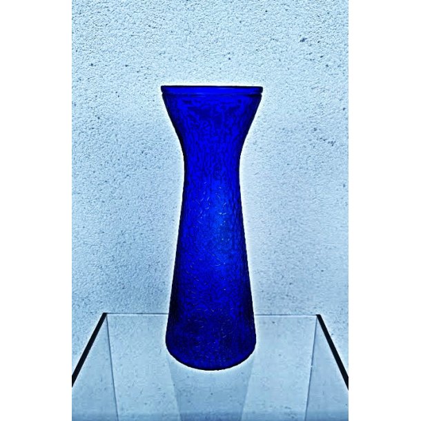 Koboltbl� hyacint vintage glasvase