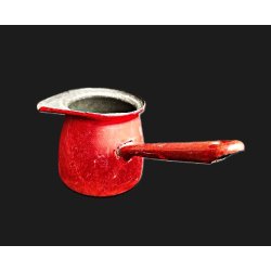 R�d emaljeret tyrkisk kaffekande
