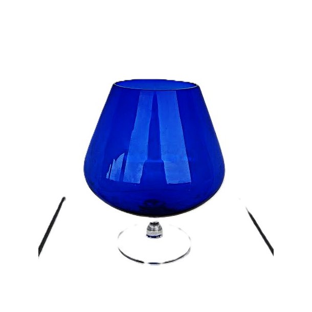Koboltbl� vintage ballonglas